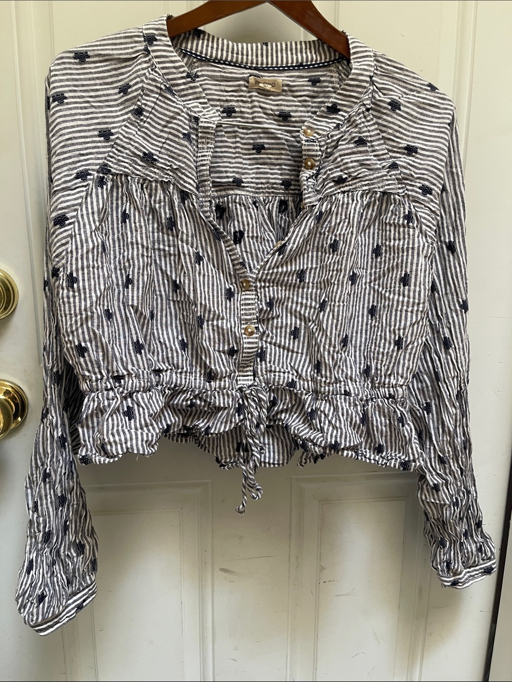 Anthropologie Pilcro The Sidney Batwing Blouse: Cinched Waist Edition